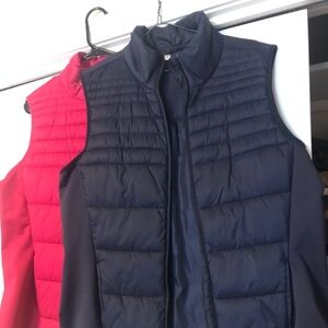 Hot pink and navy blue vest